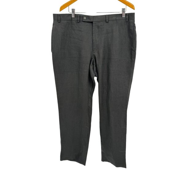 Ralph Lauren Mens Linen Dress Pants Size 38x30 Flat Front Classic Fit Old Money - Picture 3 of 7